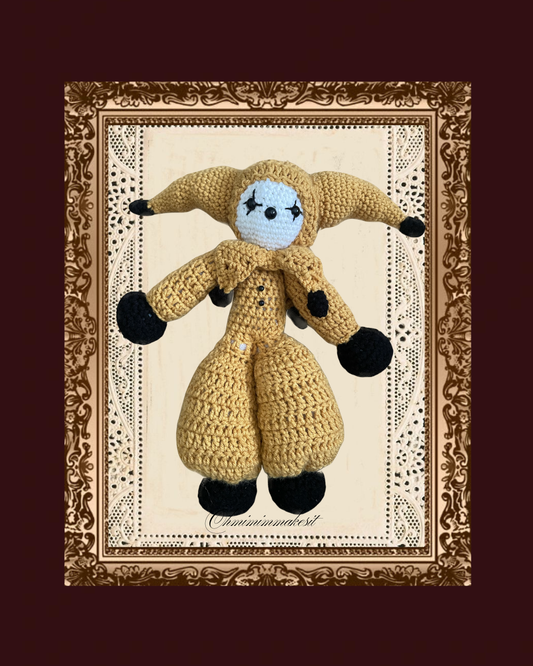 Yellow Crochet Jester