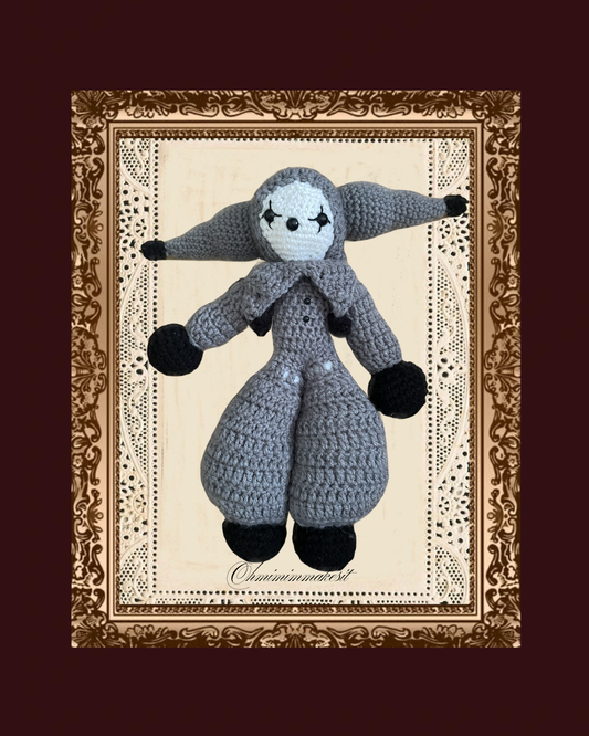 Gray Crochet Jester